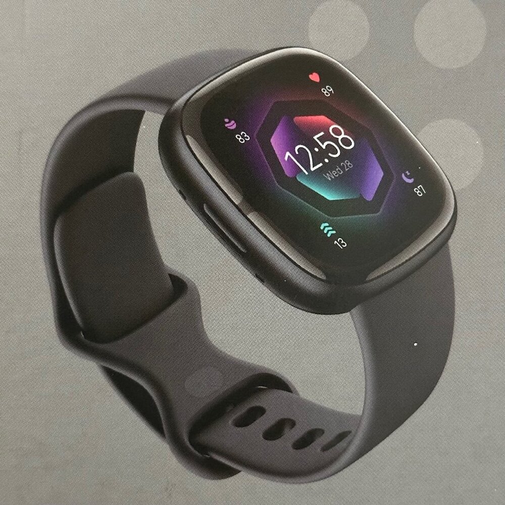 fitbit Smartwatch in Black/Grey with Silicone Band